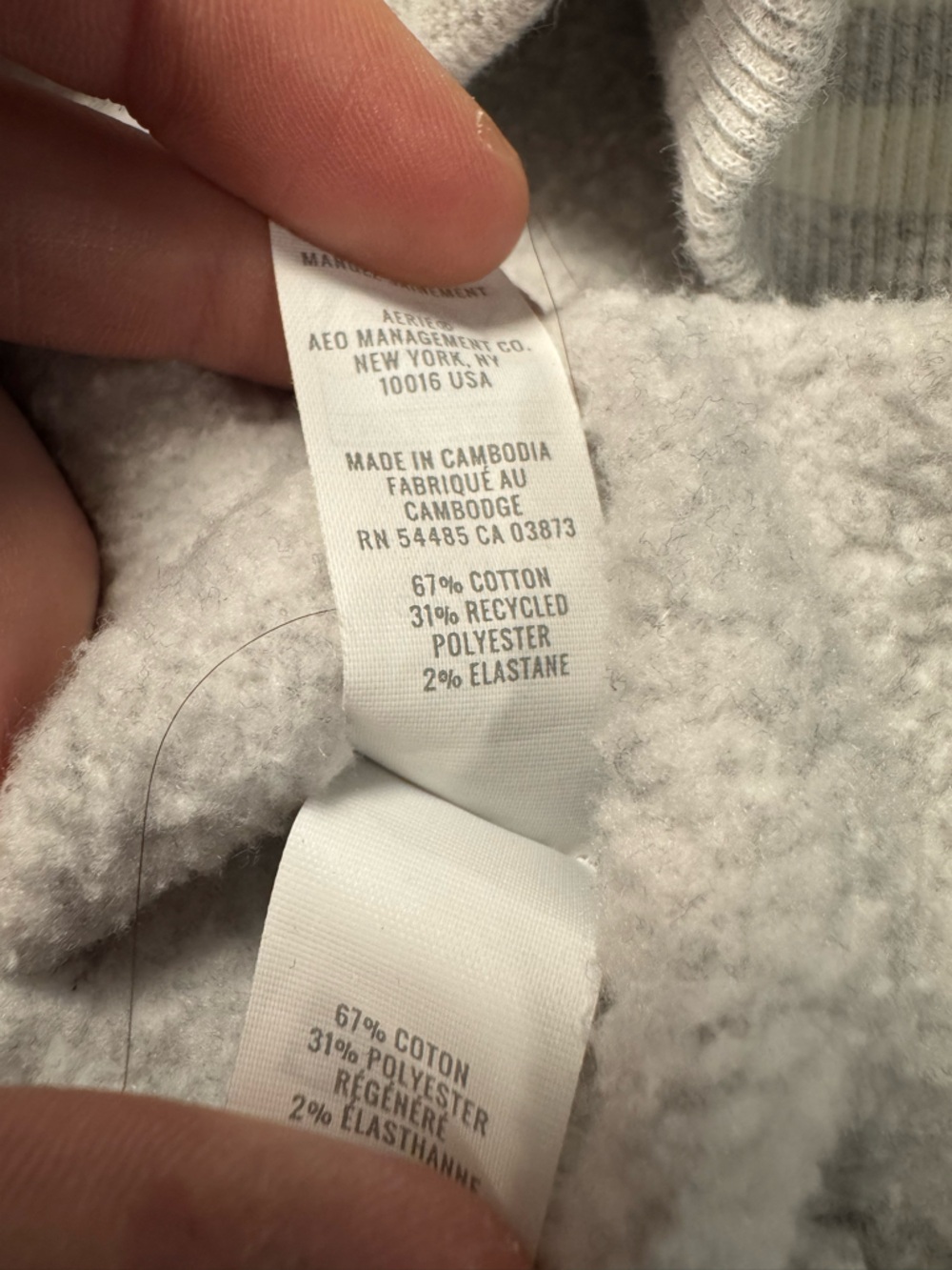 OFFLINE By Aerie Cloud Fleece Polo Sweatshirt Size Small - Picture 7 of 8